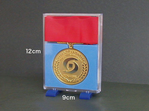 オリジナルコイン作成・オリジナルメダル作成・首掛けメダル用 プラケース④(足付き)