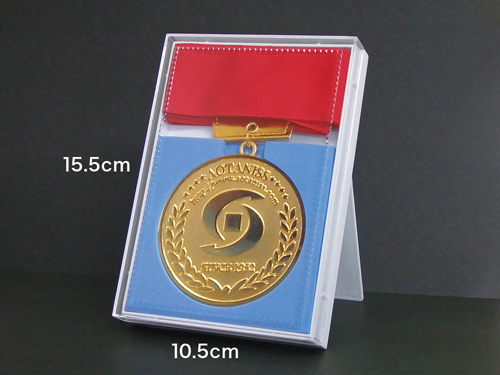 オリジナルコイン作成・オリジナルメダル作成・首掛けメダル用 プラケース⑦(足付き)