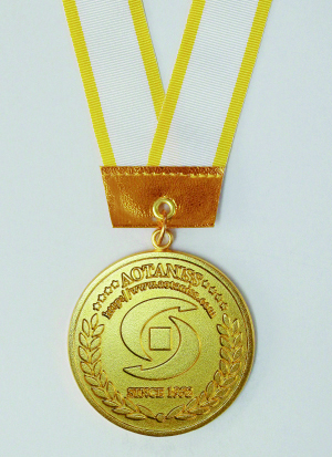 オリジナルコイン作成・オリジナルメダル作成・パステルリボン・黄色