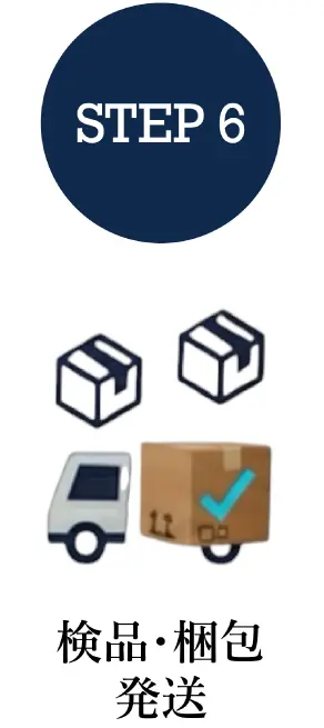 検品・梱包～お品物発送